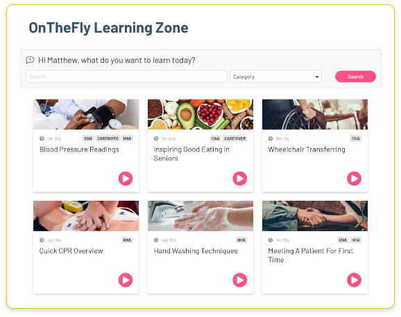 On the fly learning zone